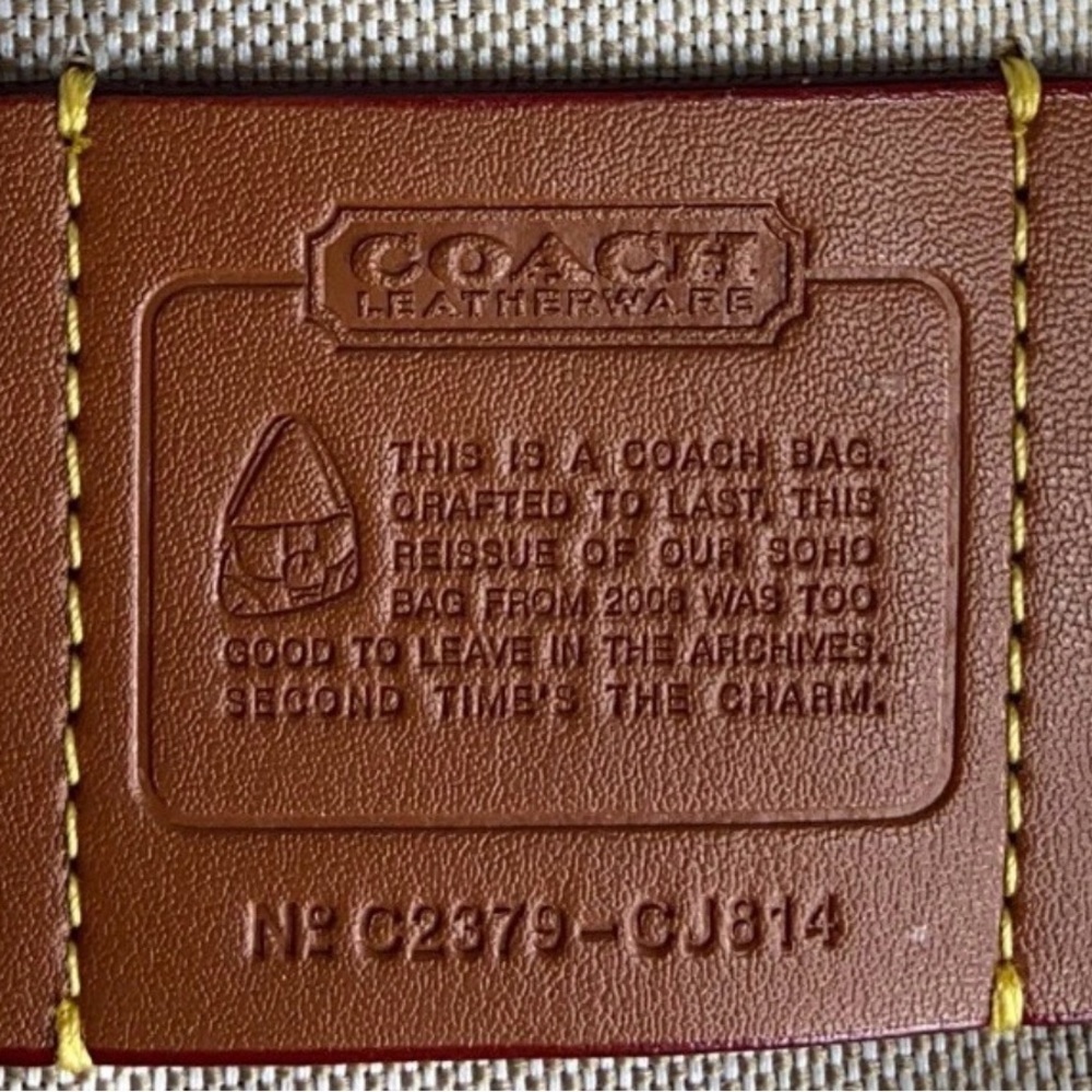 Coach Brown and Tan Signature Shoulder Bag - Picture 11 of 14